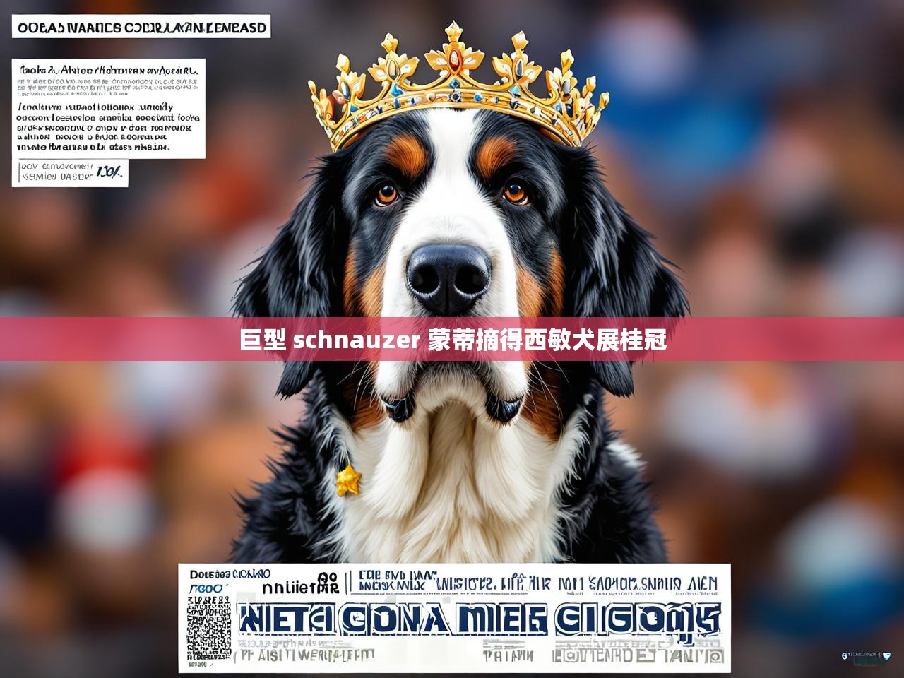 巨型 schnauzer 蒙蒂摘得西敏犬展桂冠
