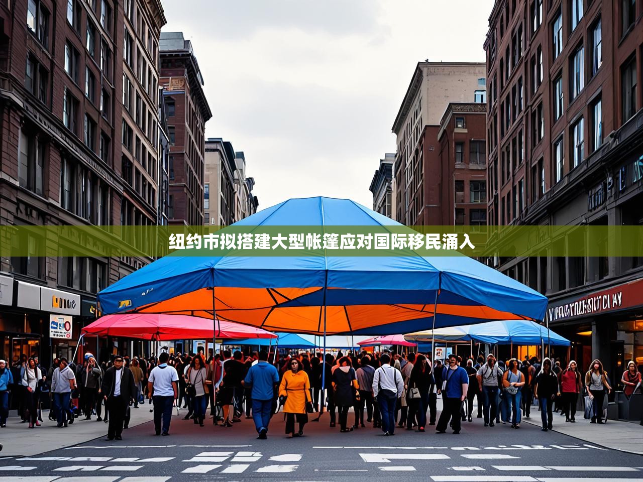 纽约市拟搭建大型帐篷应对国际移民涌入