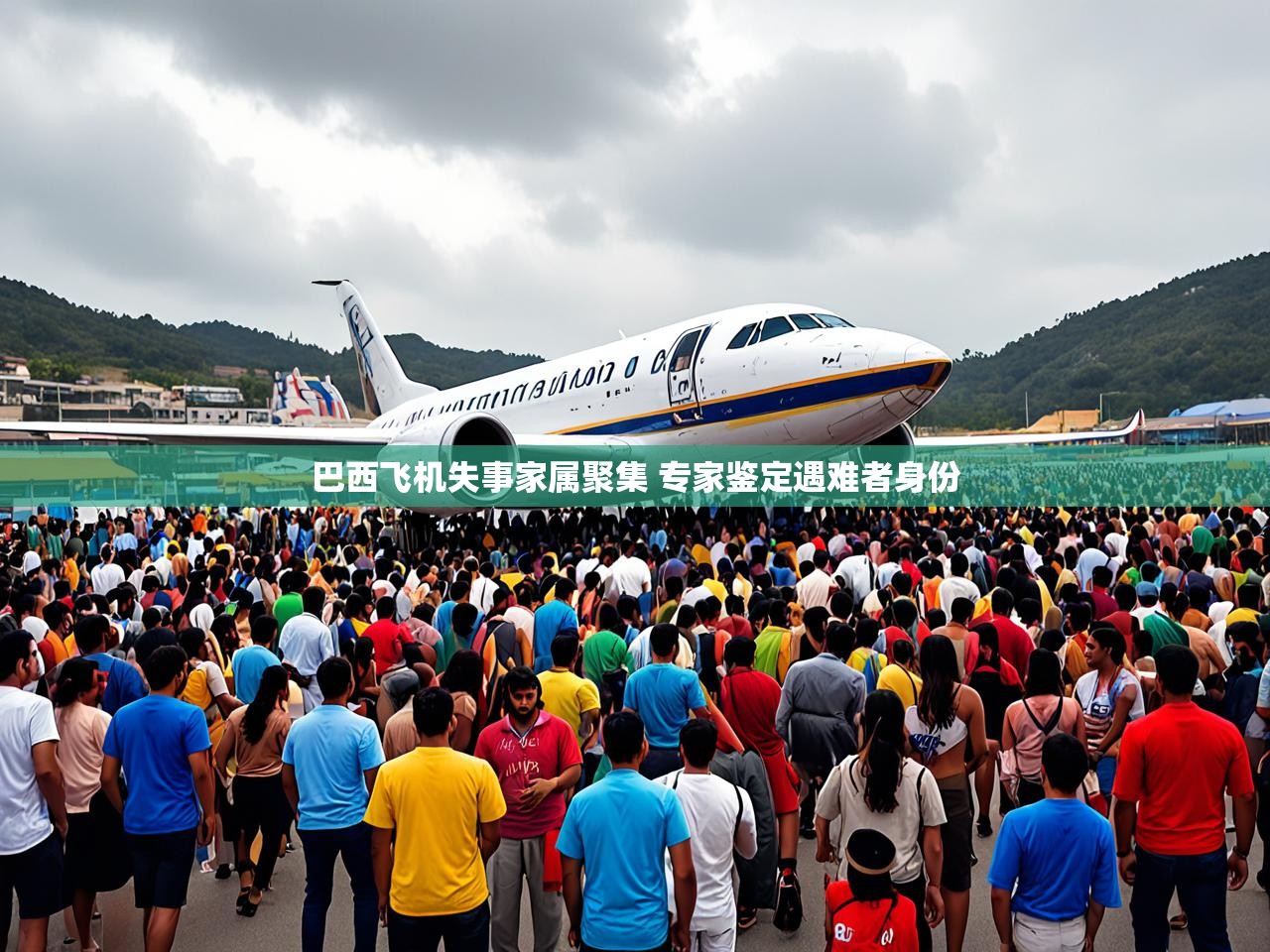 巴西飞机失事家属聚集 专家鉴定遇难者身份