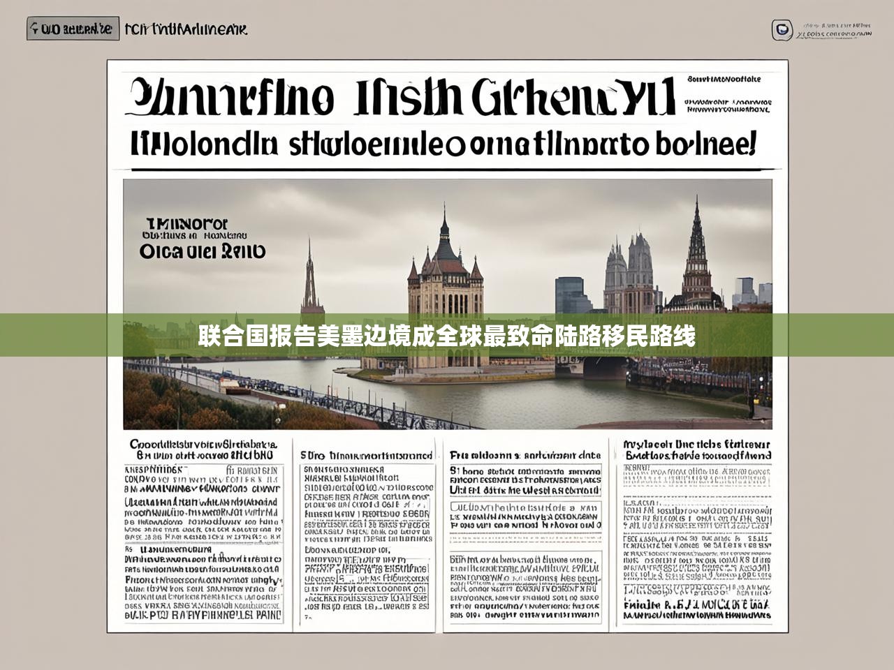 联合国报告美墨边境成全球最致命陆路移民路线