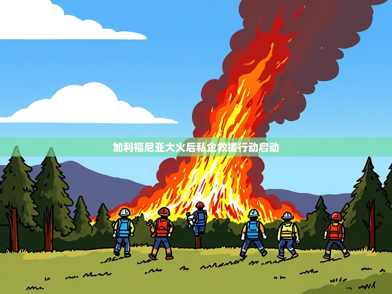 加利福尼亚大火后私企救援行动启动 加利福尼亚大火后私企救援行动启动