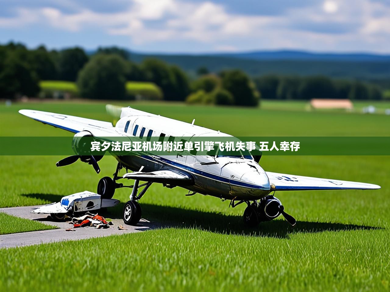 宾夕法尼亚机场附近单引擎飞机失事 五人幸存