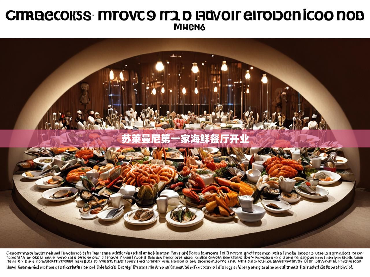 苏莱曼尼第一家海鲜餐厅开业