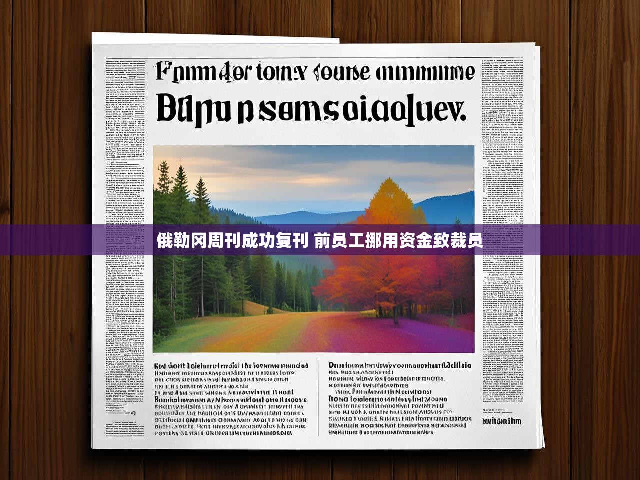 俄勒冈周刊成功复刊 前员工挪用资金致裁员