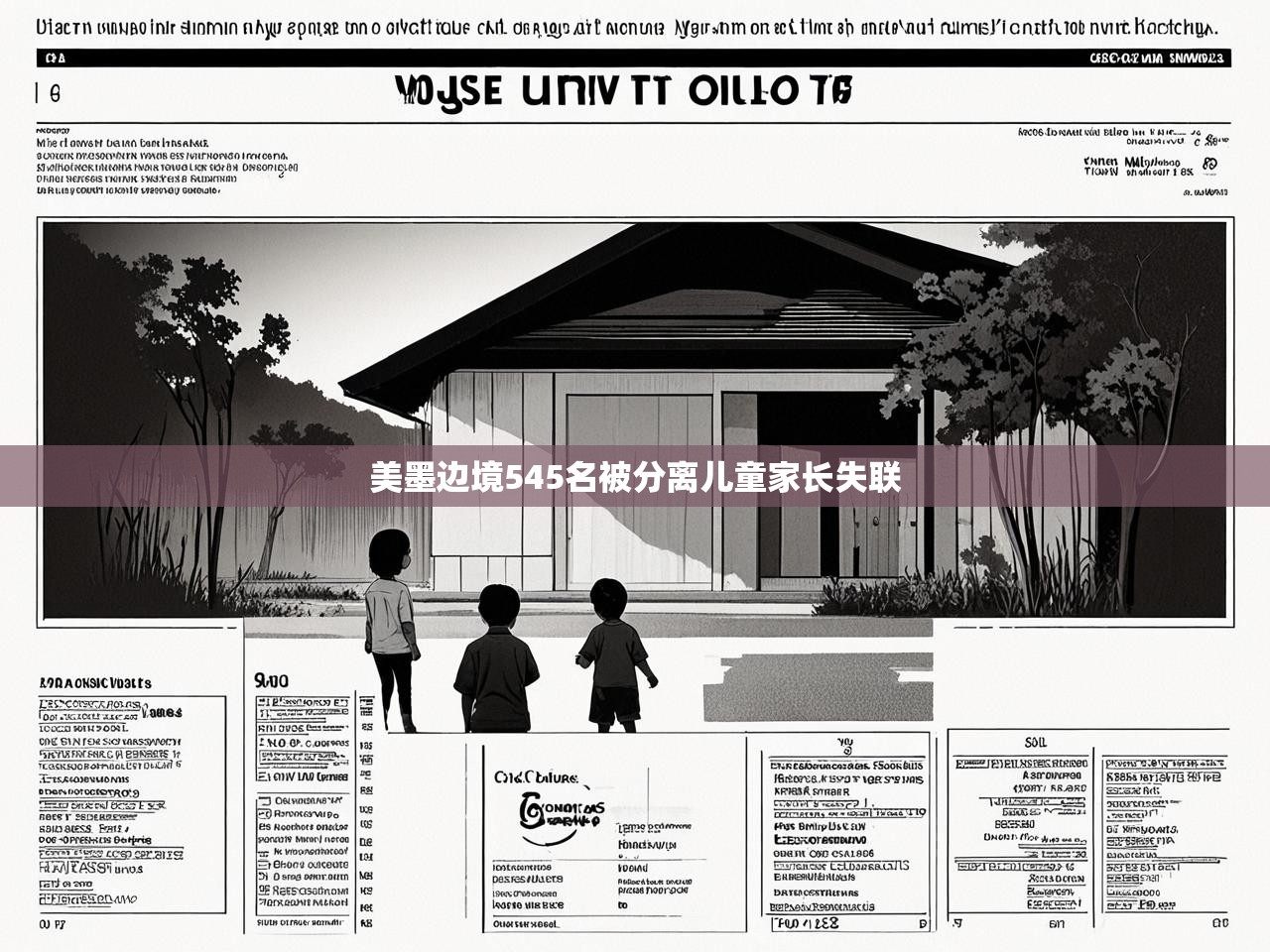 美墨边境545名被分离儿童家长失联
