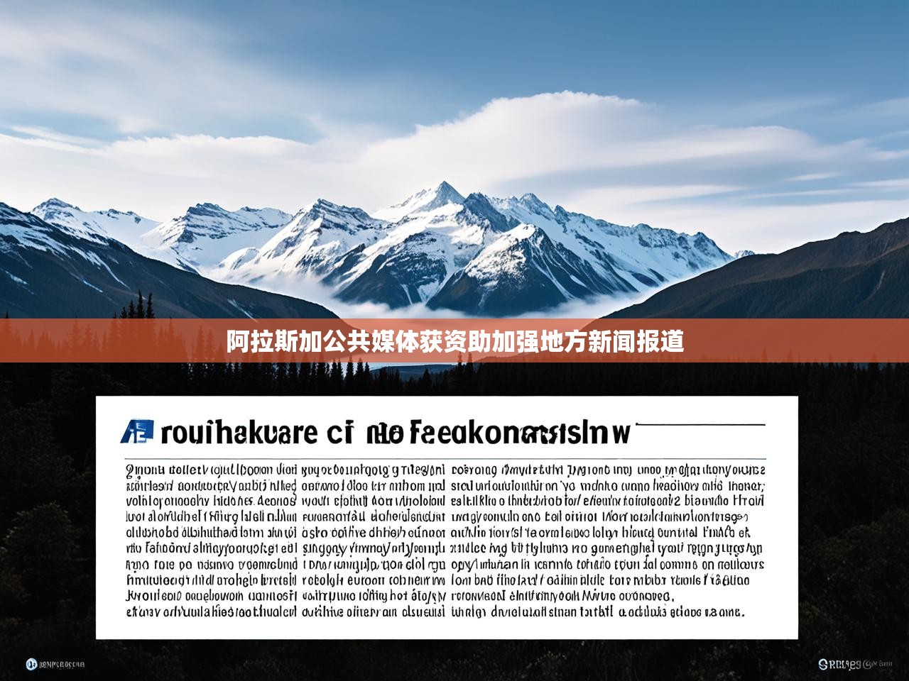 阿拉斯加公共媒体获资助加强地方新闻报道