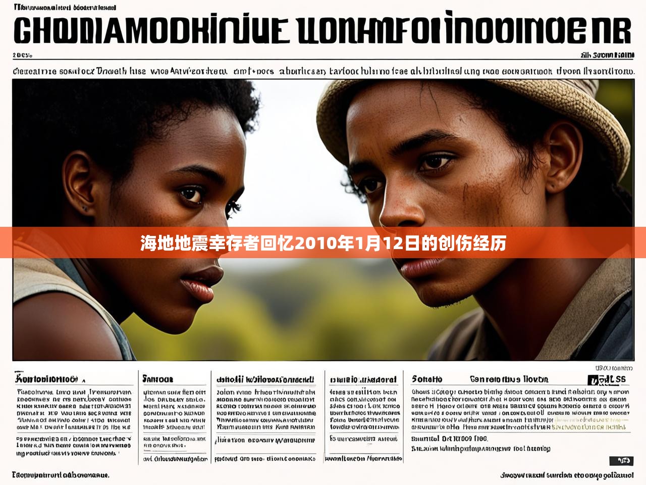 海地地震幸存者回忆2010年1月12日的创伤经历