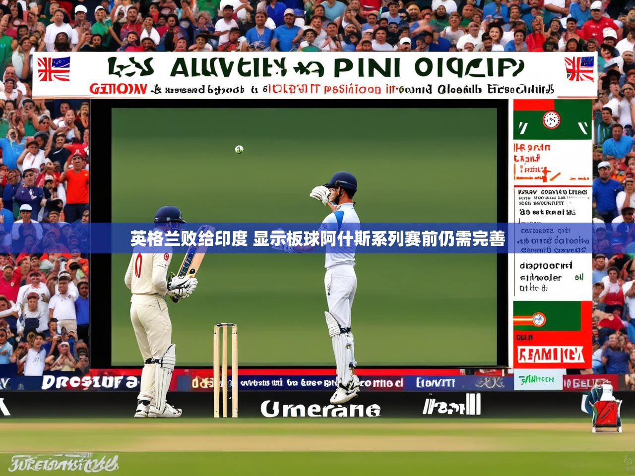 英格兰败给印度 显示板球阿什斯系列赛前仍需完善