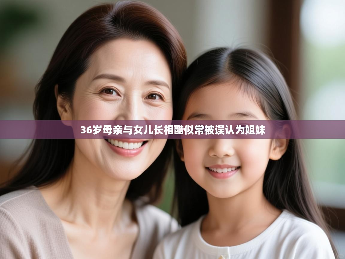 36岁母亲与女儿长相酷似常被误认为姐妹