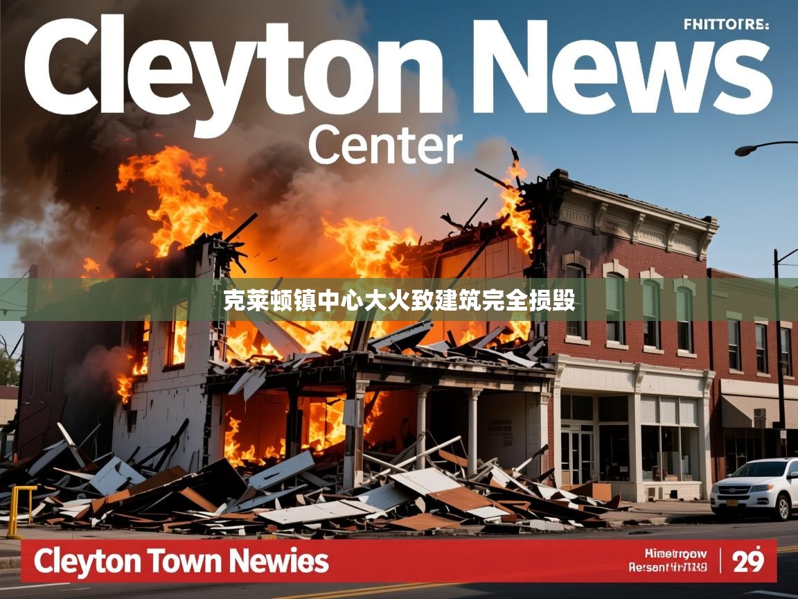 克莱顿镇中心大火致建筑完全损毁