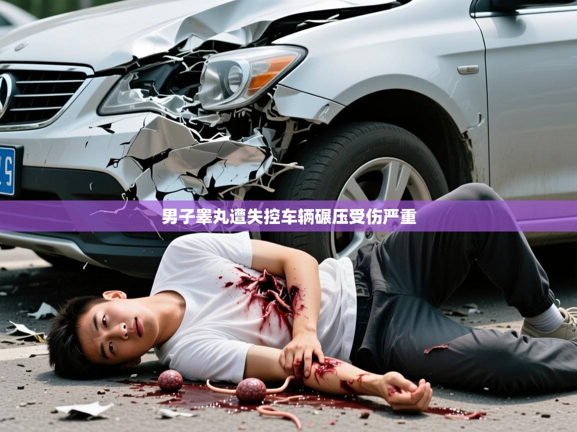 男子睾丸遭失控车辆碾压受伤严重