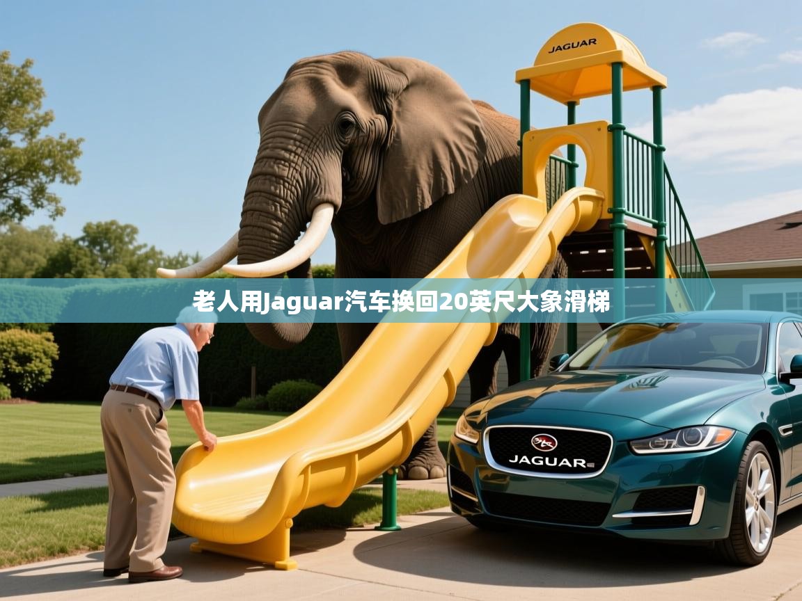 老人用Jaguar汽车换回20英尺大象滑梯