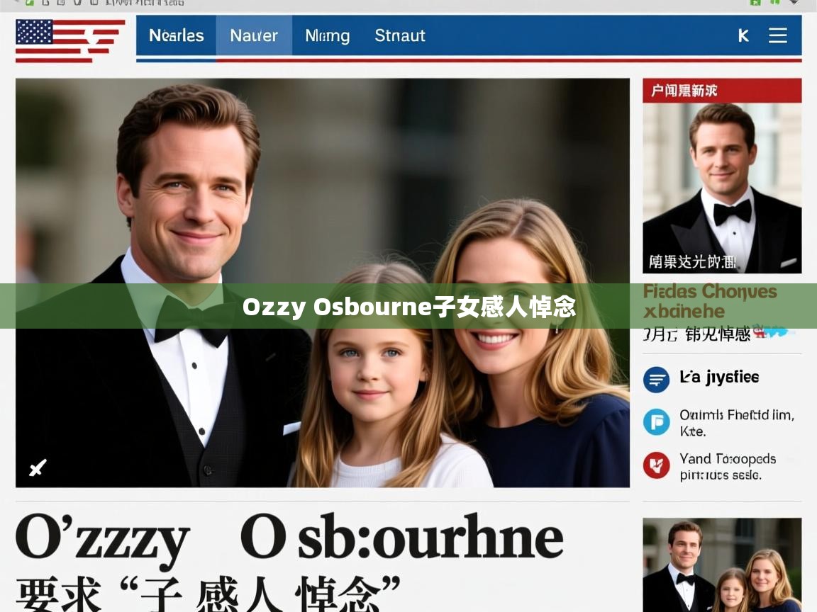 Ozzy Osbourne子女感人悼念