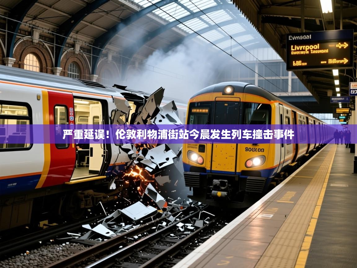 严重延误！伦敦利物浦街站今晨发生列车撞击事件