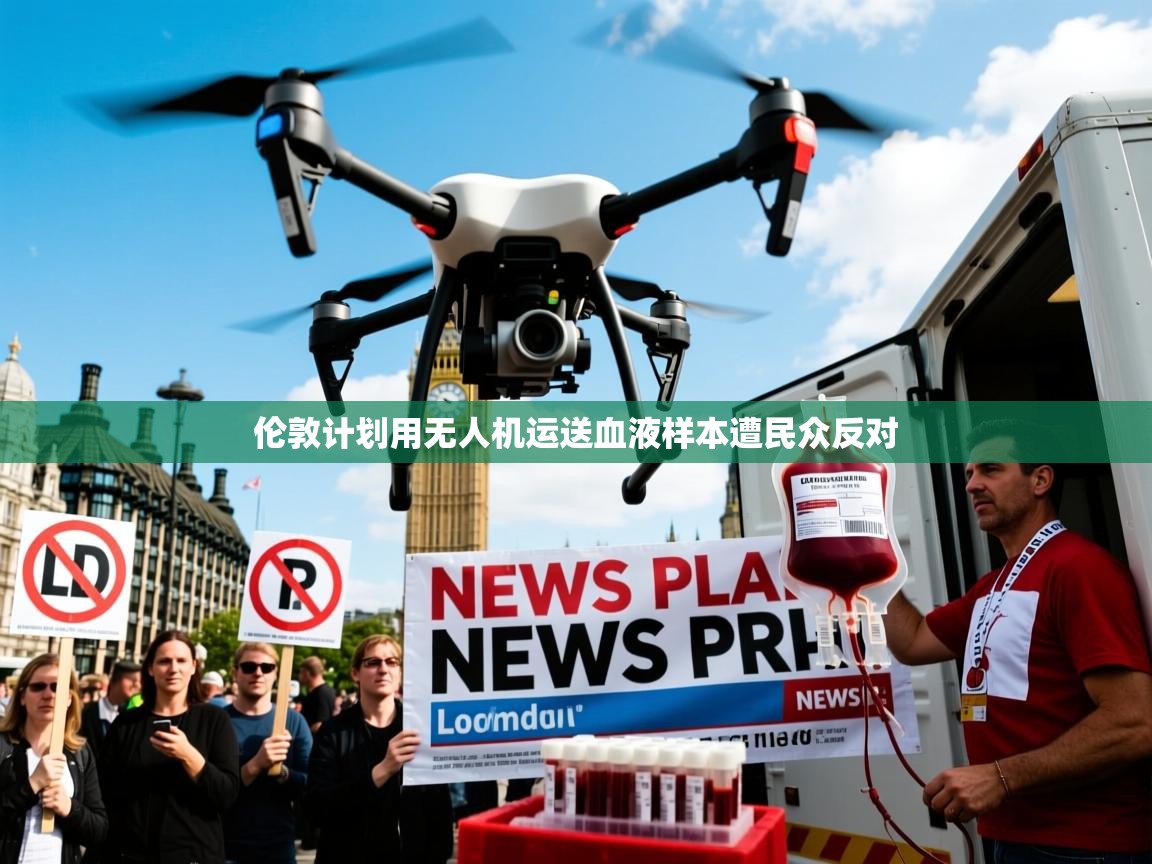 伦敦计划用无人机运送血液样本遭民众反对