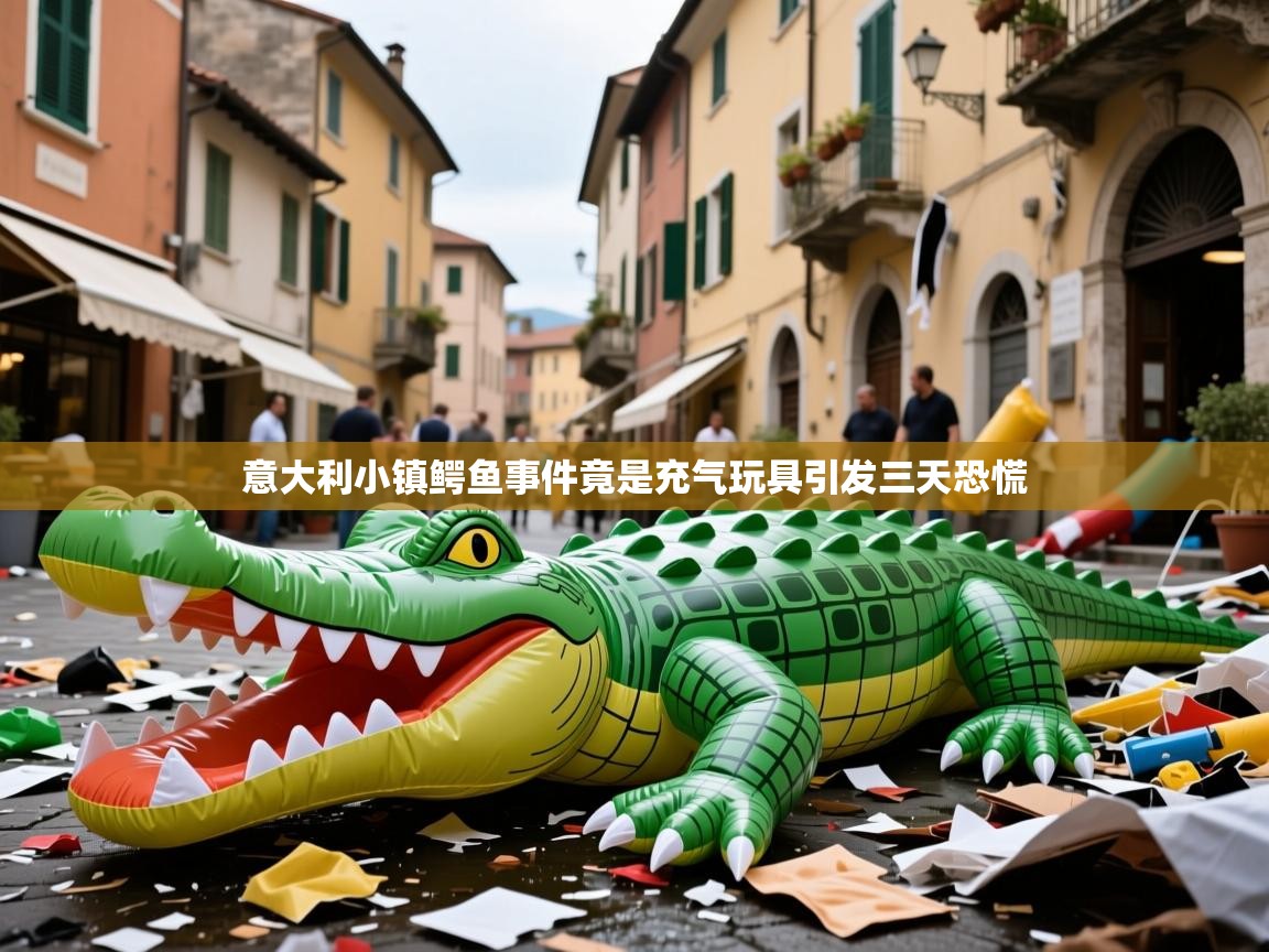 意大利小镇鳄鱼事件竟是充气玩具引发三天恐慌