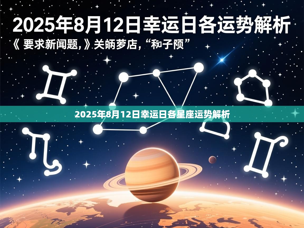 2025年8月12日幸运日各星座运势解析