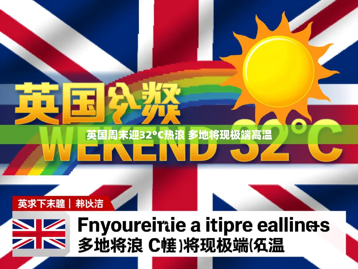 英国周末迎32°C热浪 多地将现极端高温