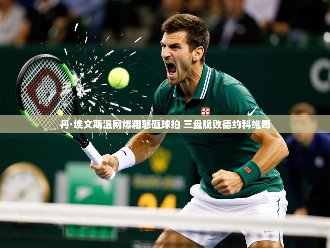 丹·埃文斯温网爆粗怒砸球拍 三盘脆败德约科维奇