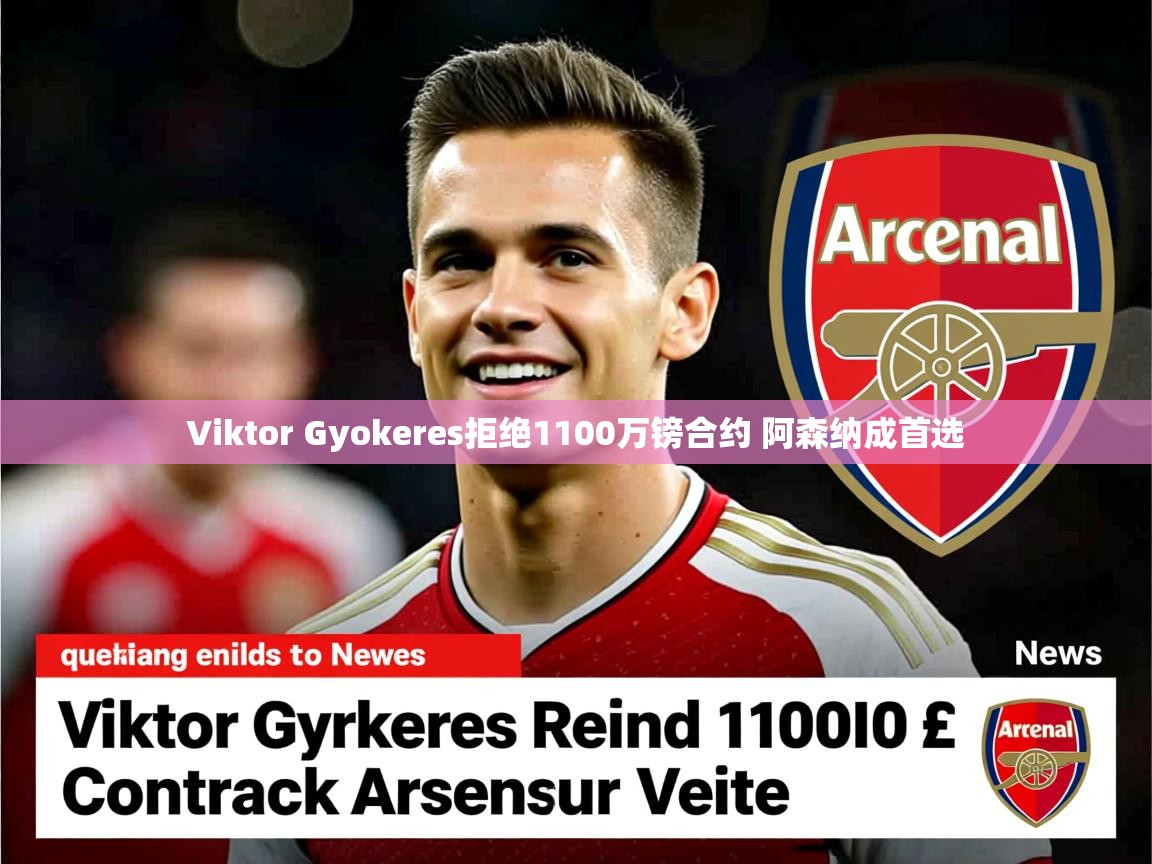 Viktor Gyokeres拒绝1100万镑合约 阿森纳成首选