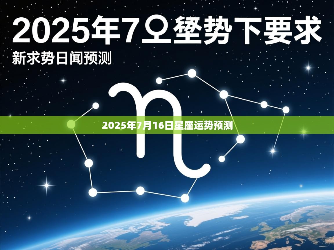 2025年7月16日星座运势预测