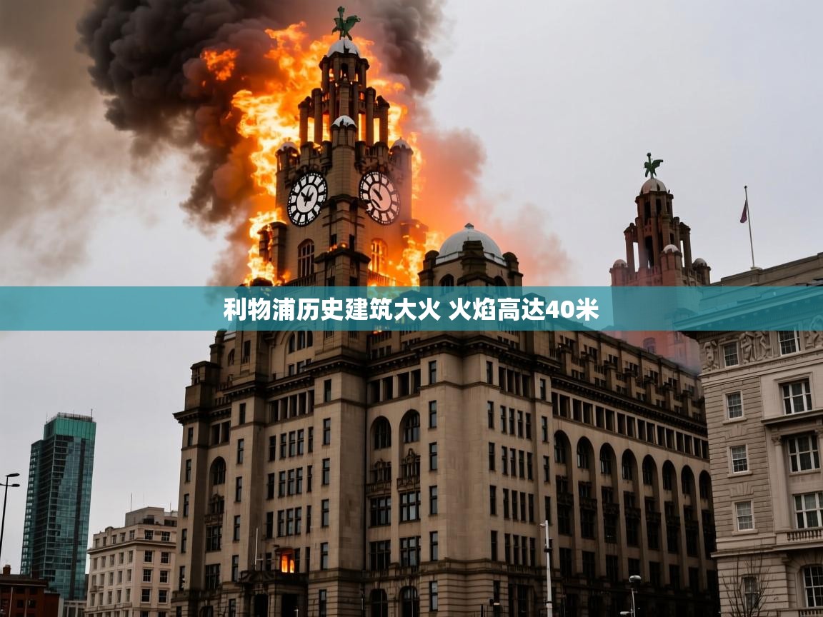 利物浦历史建筑大火 火焰高达40米
