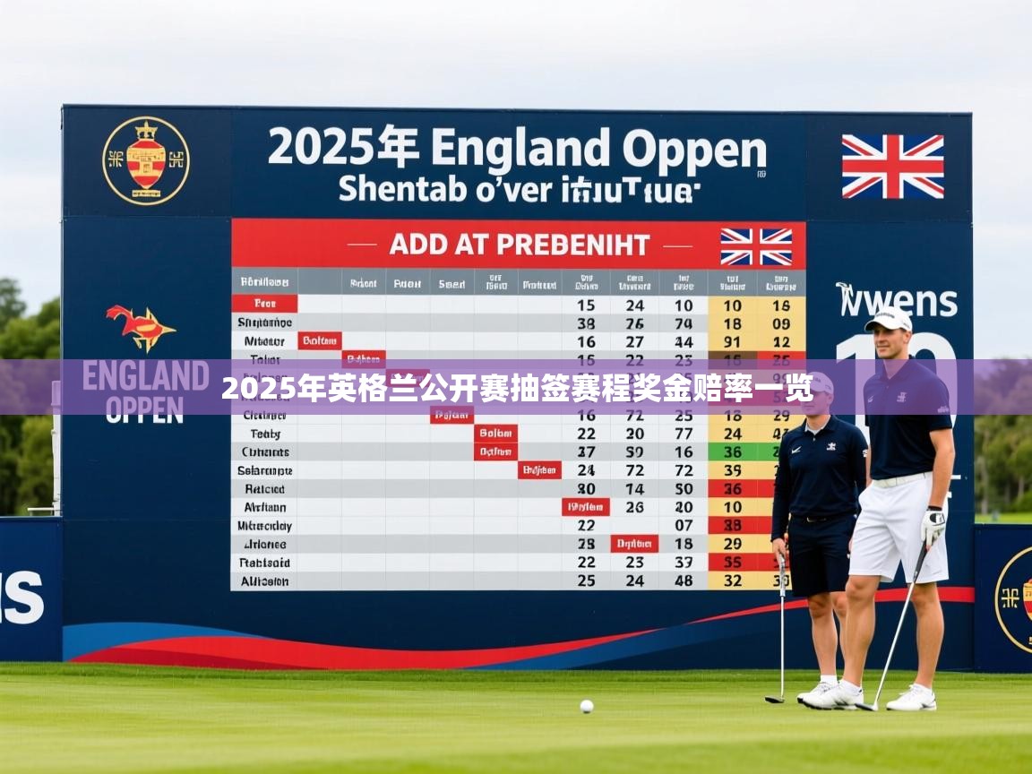 2025年英格兰公开赛抽签赛程奖金赔率一览