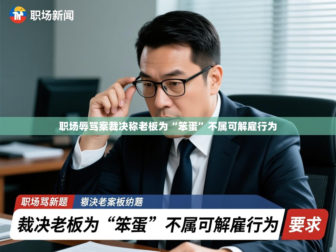 职场辱骂案裁决称老板为“笨蛋”不属可解雇行为