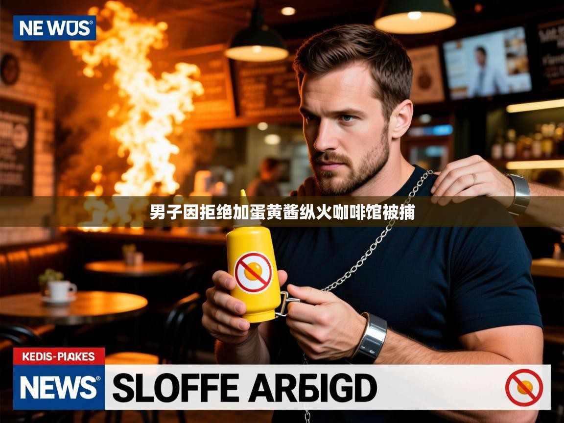 男子因拒绝加蛋黄酱纵火咖啡馆被捕